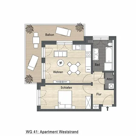 Apartment Waldstraße 49, Neu! Riviera 41